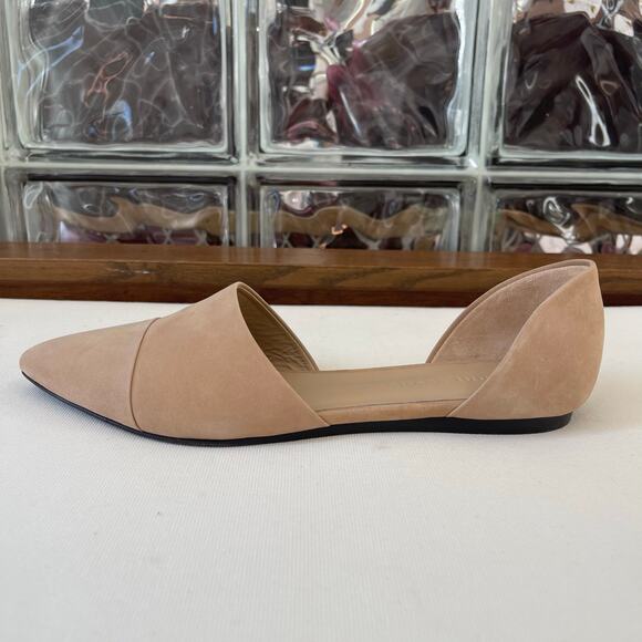 Jenni Kayne d'Orsay Pointed Toe Flats Napa Leather Natural Size 38.5 - Picture 4 of 14